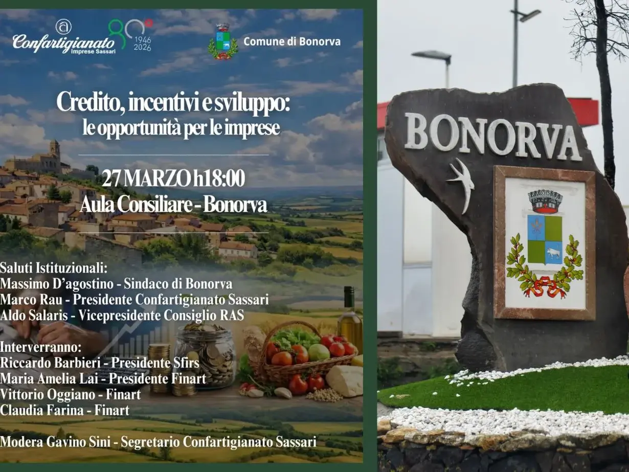 Confartigianato Sassari: un evento a Bonorva per sostenere le imprese locali