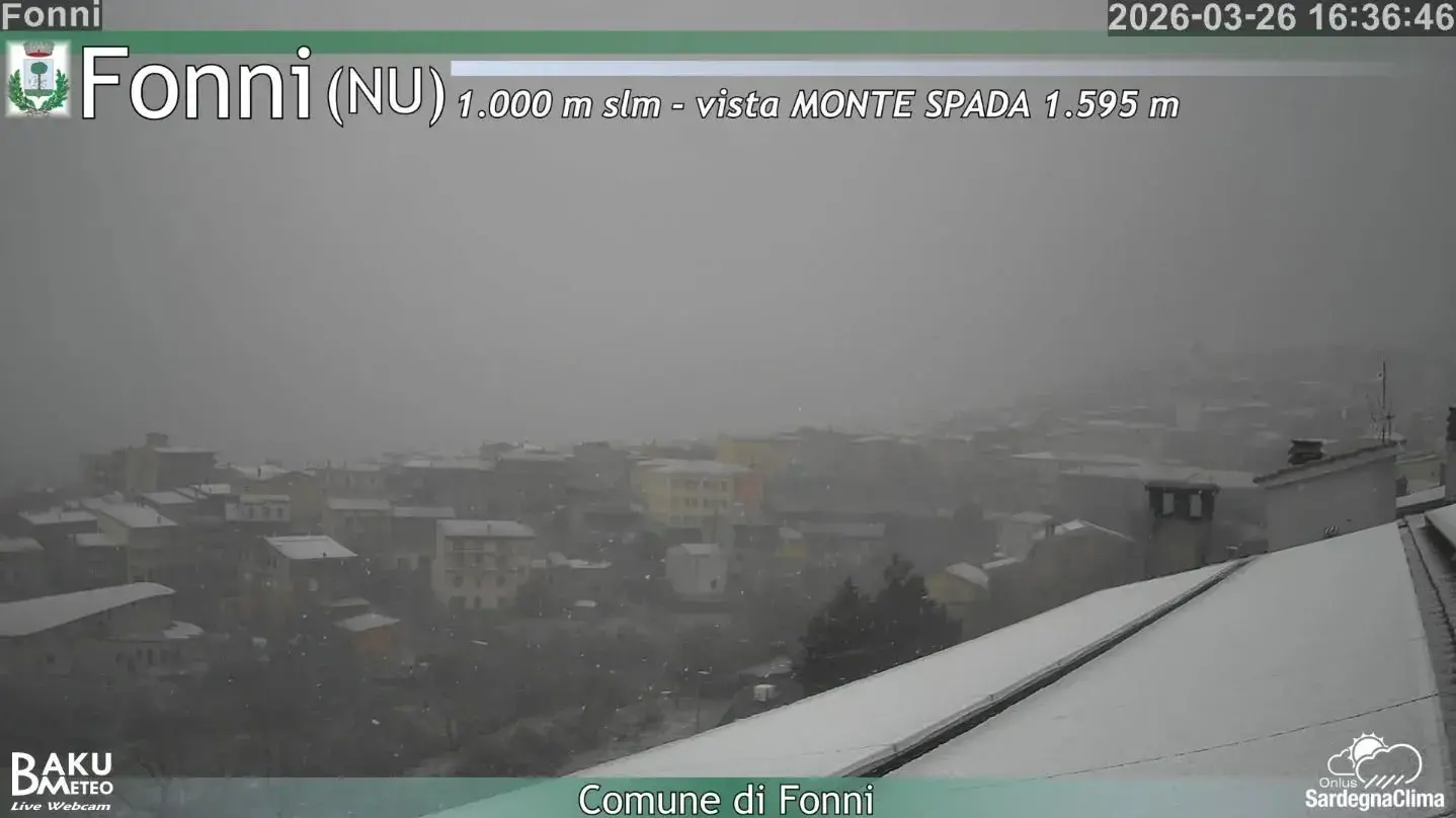 Sardegna sferzata dal gelo: il Gennargentu si imbianca, il maestrale piega l'Isola