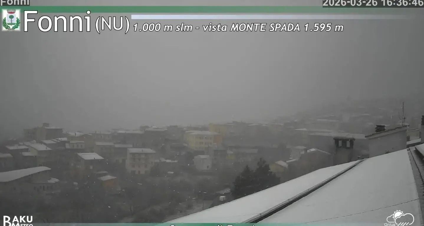 Sardegna sferzata dal gelo: il Gennargentu si imbianca, il maestrale piega l'Isola