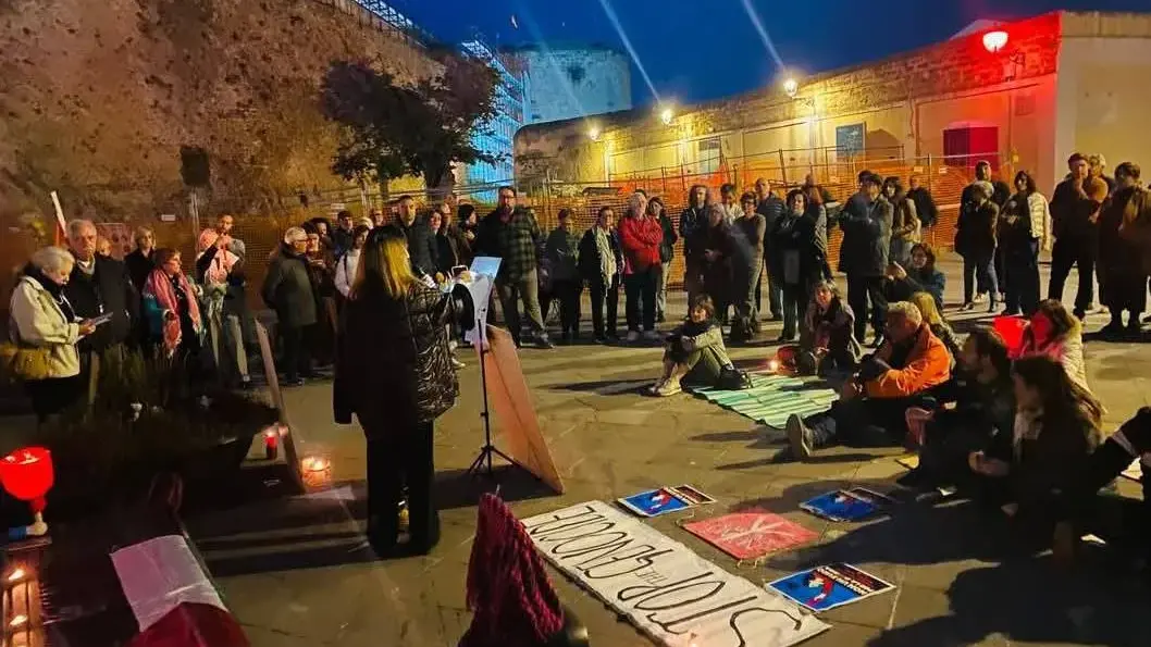 Presidio per la Palestina in occasione della Settimana Santa ad Alghero