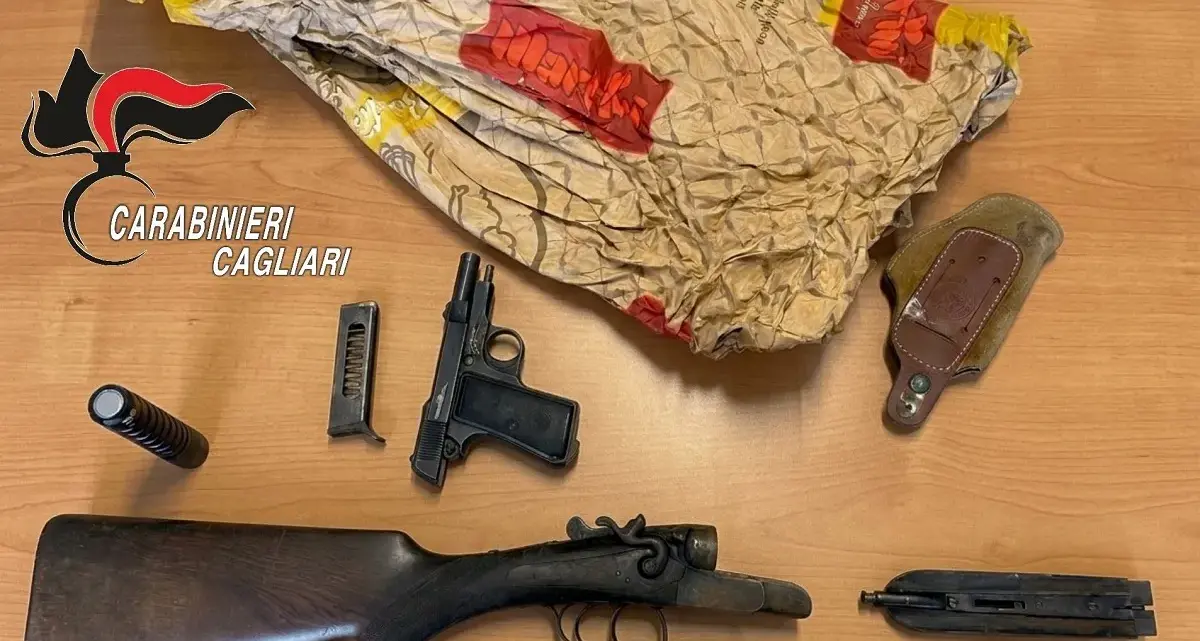 Armi nascoste nel fieno, arresto a Silius