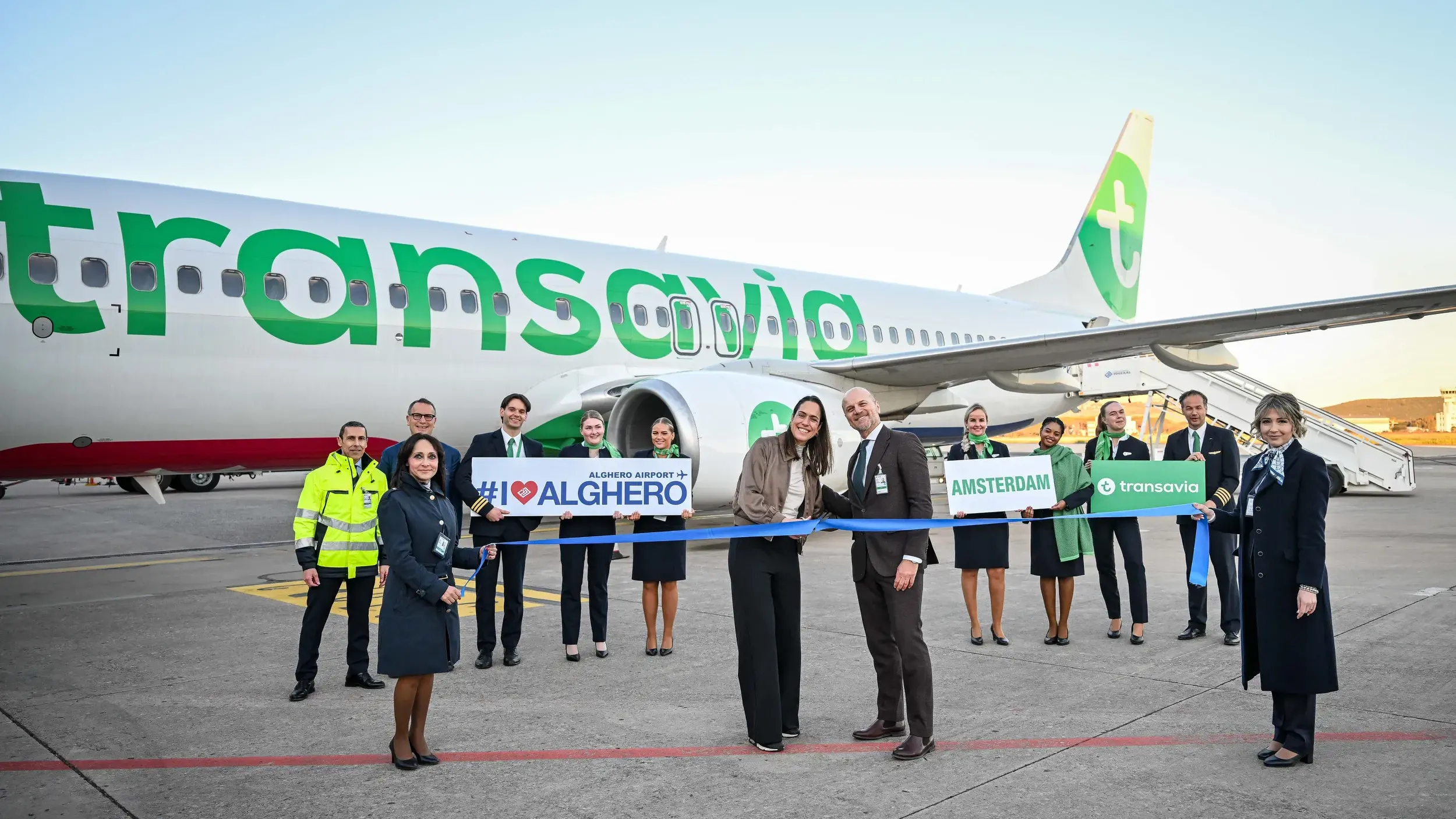 Alghero - Amsterdam: inaugurato il primo volo diretto