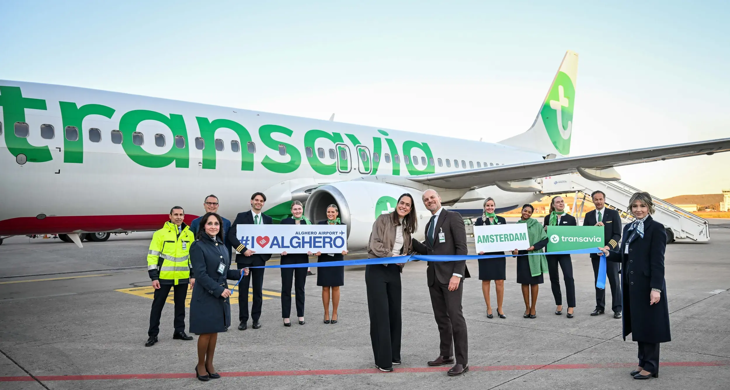 Alghero - Amsterdam: inaugurato il primo volo diretto