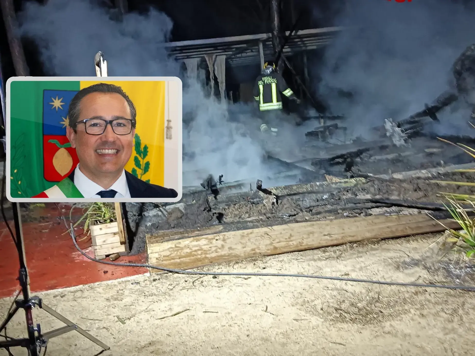 Lotzorai. Chiosco distrutto dalle fiamme, il sindaco lancia una raccolta fondi: comunità attorno alla famiglia