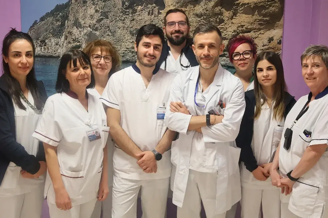 <p>Nella foto: l\\'\\u00E9quipe di Anestesia e Rianimazione dell\\'\\'ospedale di Lanusei</p>\\n