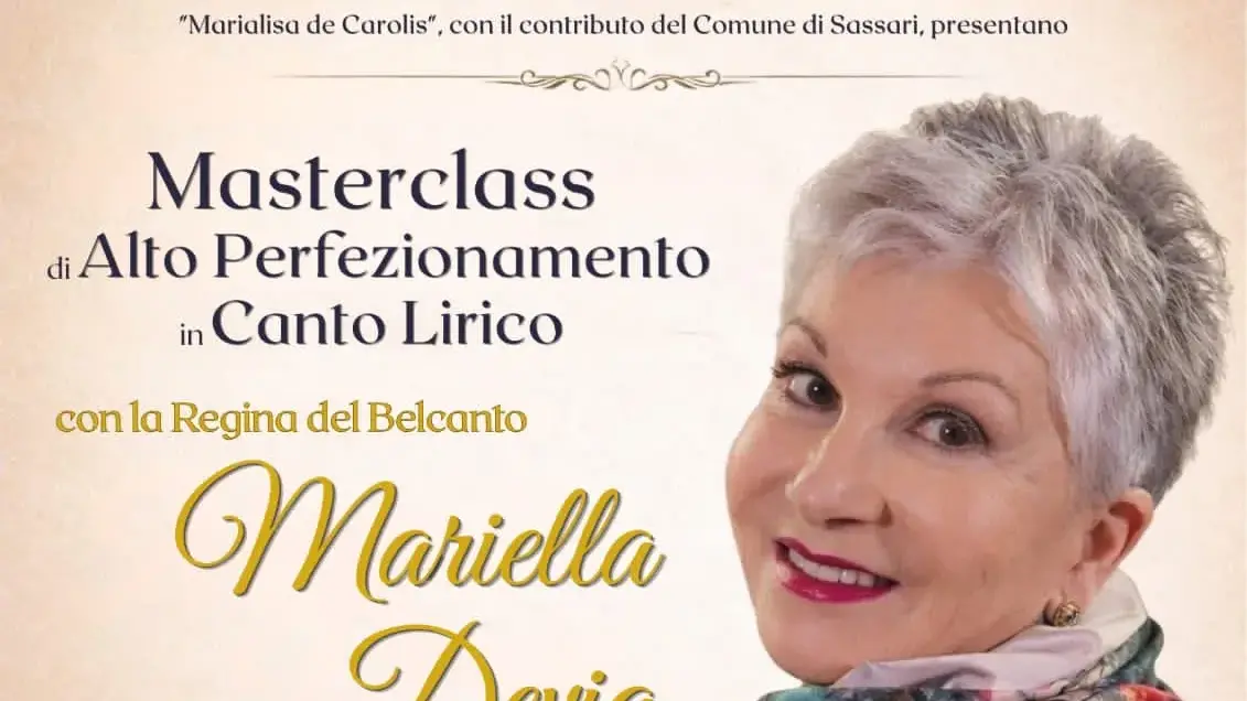 Mariella Devia a Sassari: masterclass di canto lirico con il celebre soprano