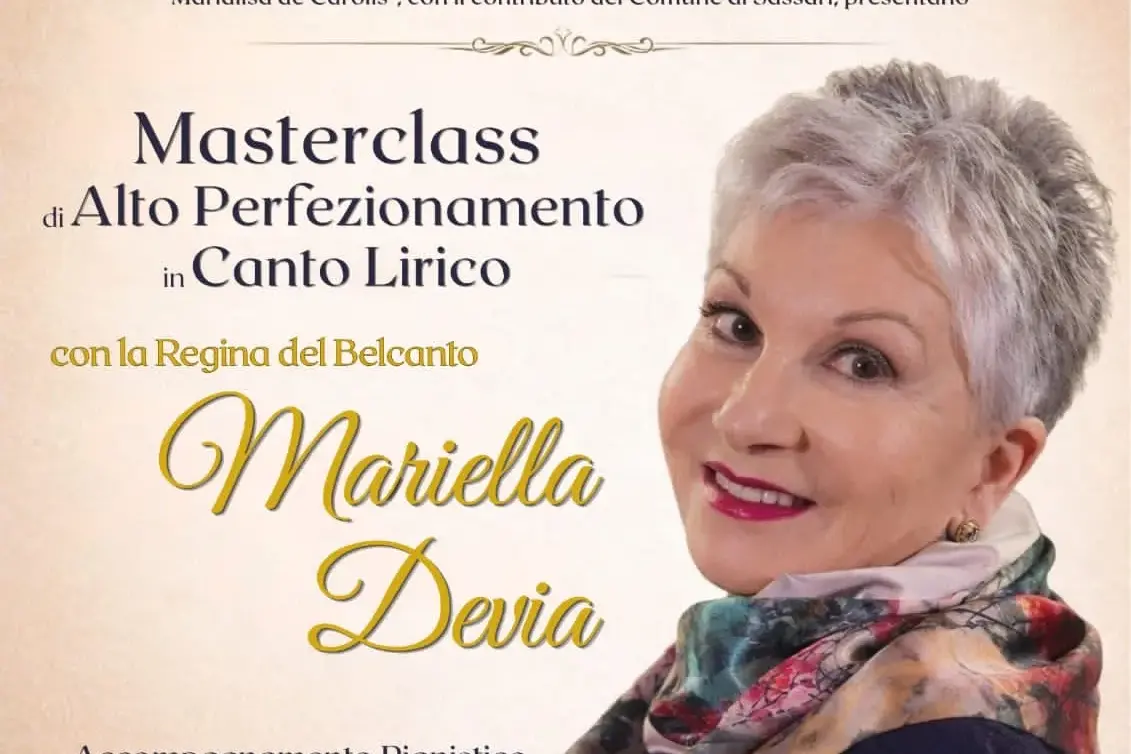 Mariella Devia a Sassari: masterclass di canto lirico con il celebre soprano