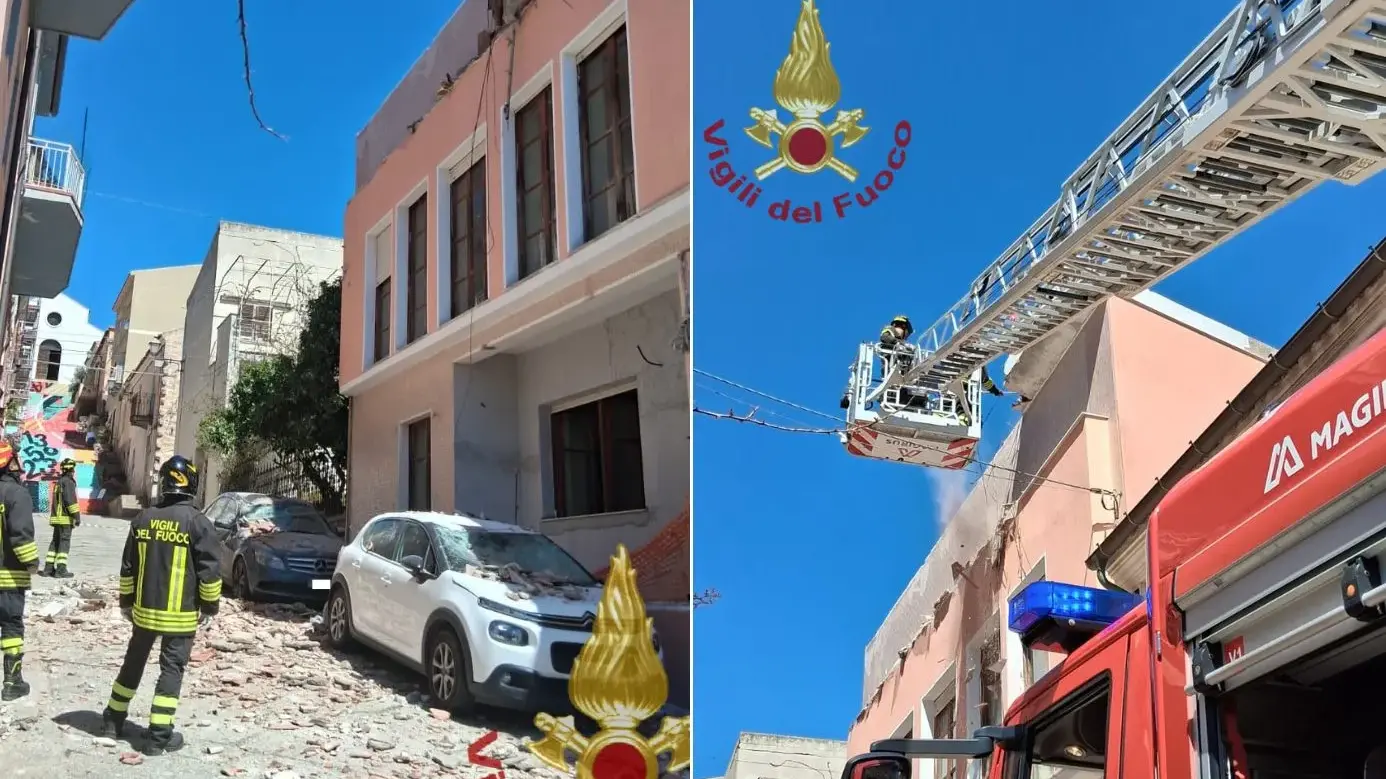 Arzachena. Crolla parte di una palazzina in ristrutturazione: danneggiate alcune auto