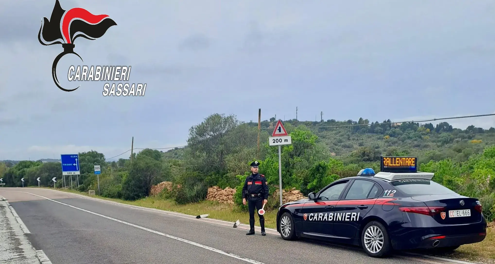 Atti vandalici sulla Statale 125: sei minori denunciati dai Carabinieri di Loiri Porto San Paolo