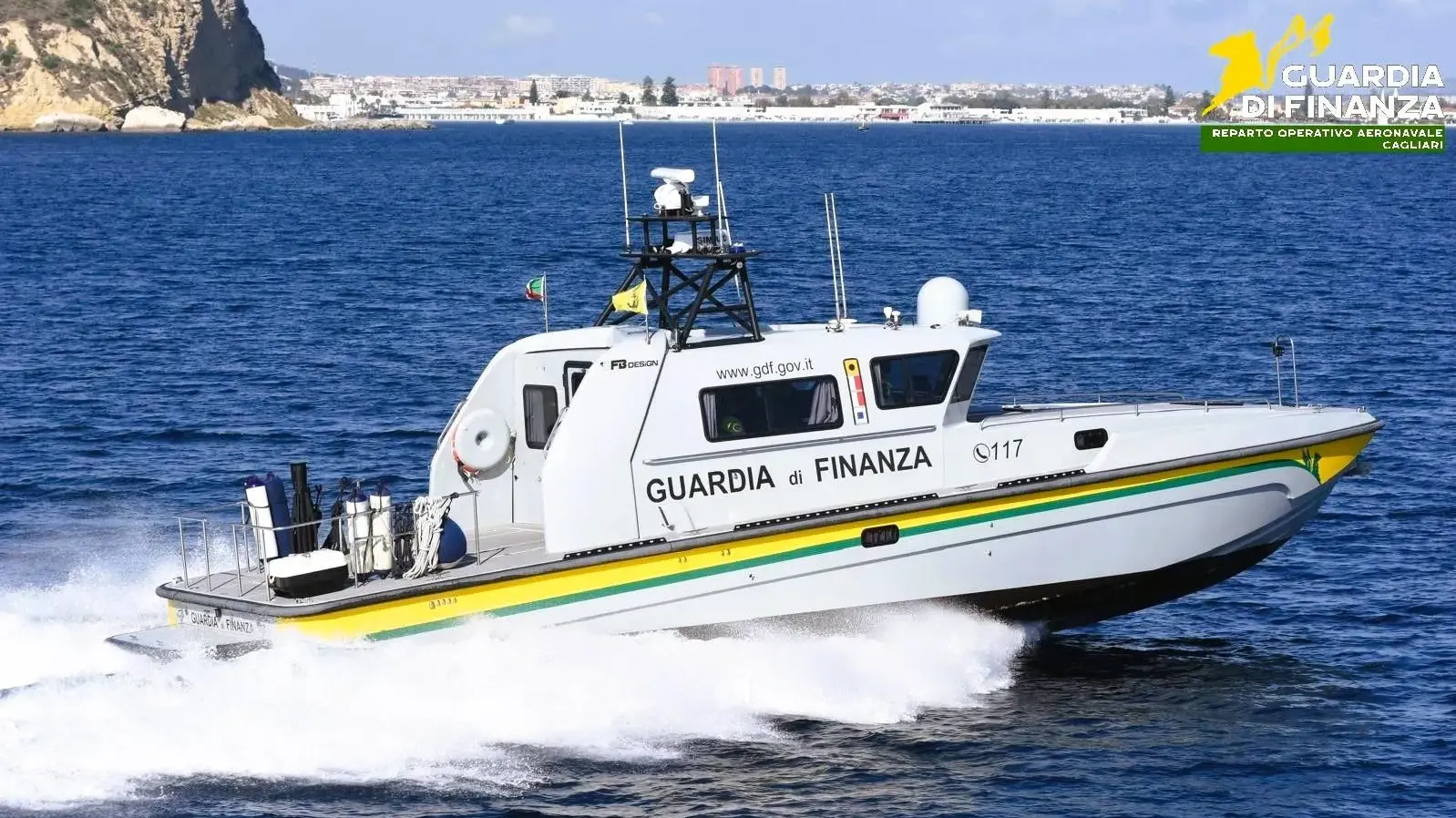 Guardia di Finanza: potenziamento della flotta con la vedetta V.800 ad Arbatax