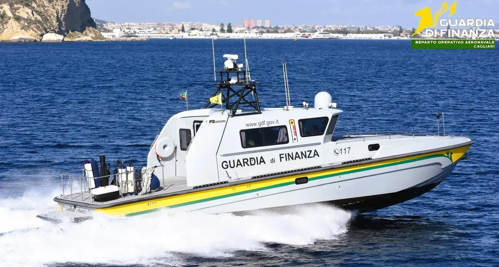 Guardia di Finanza: potenziamento della flotta con la vedetta V.800 ad Arbatax