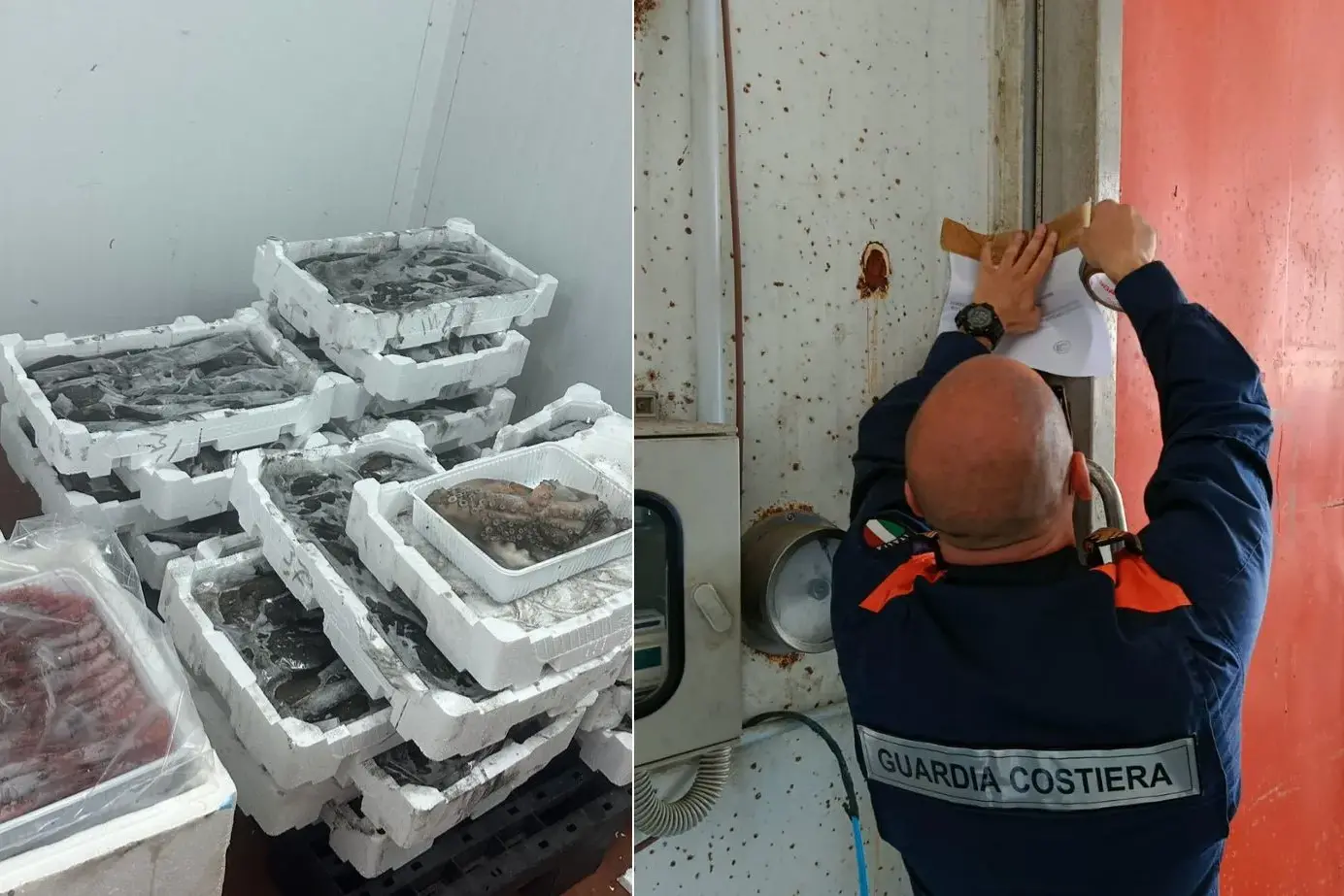 Sant’Antioco. La Guardia Costiera sequestra 1.700 chili di pesce non tracciato. Una parte sarà donato alla Caritas