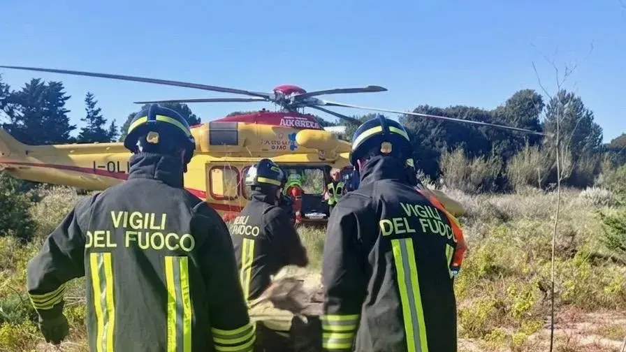 Incidente in moto a Tempio Pausania: ferito trasportato in elisoccorso