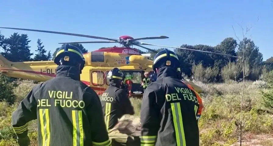 Incidente in moto a Tempio Pausania: ferito trasportato in elisoccorso