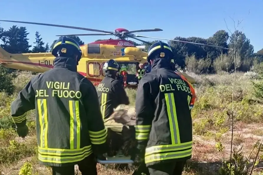 Incidente in moto a Tempio Pausania: ferito trasportato in elisoccorso