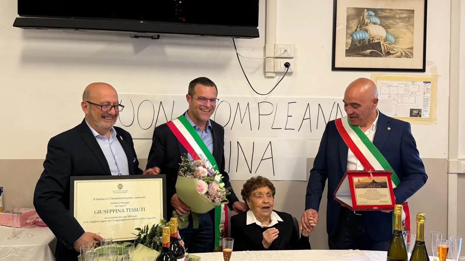 Alghero festeggia i 100 anni di Giuseppina Tessuti