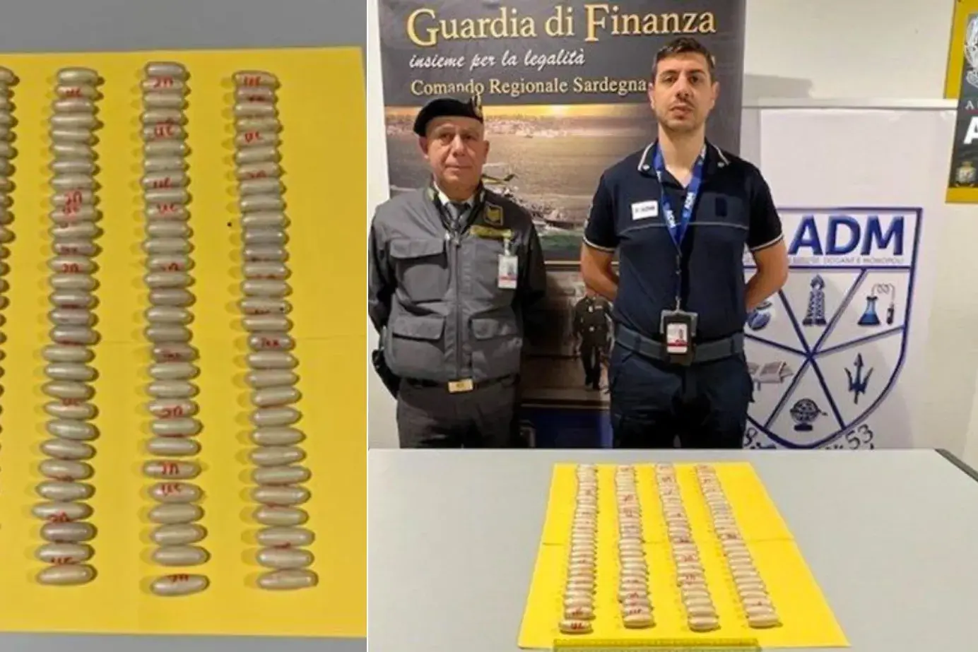 Aeroporto Cagliari - Elmas. Viaggiava con 116 ovuli di eroina nella stomaco