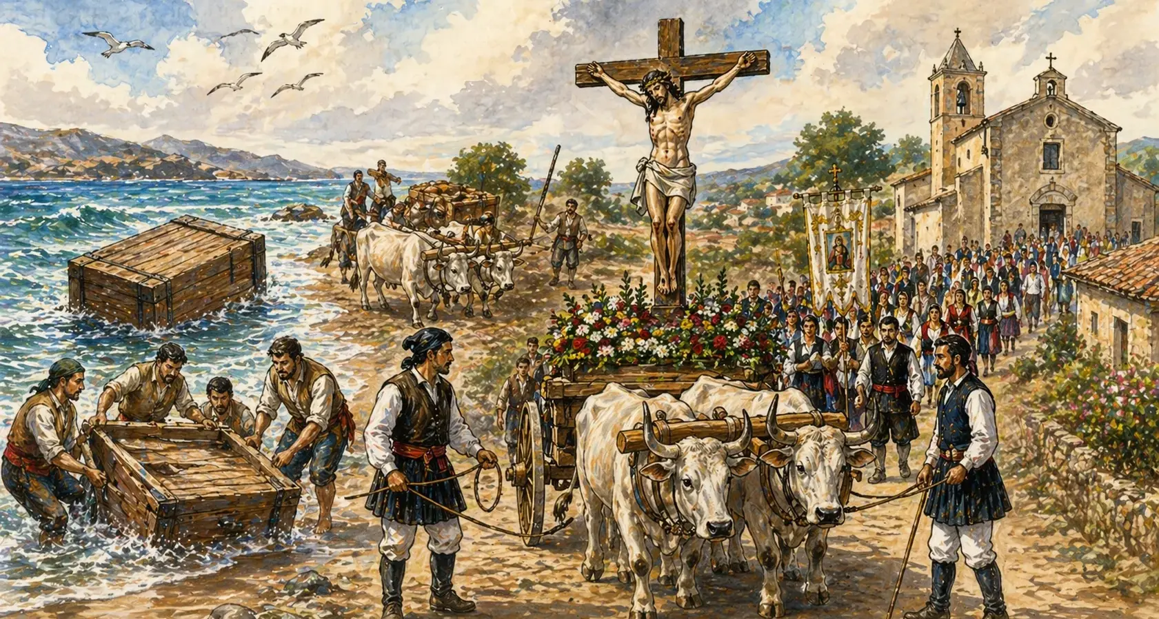 Il Cristo venuto dal mare: la leggenda che a Galtellì rivive ogni 25 aprile