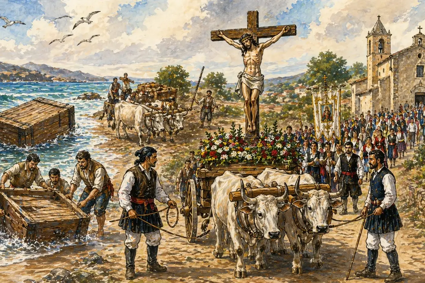 Il Cristo venuto dal mare: la leggenda che a Galtellì rivive ogni 25 aprile